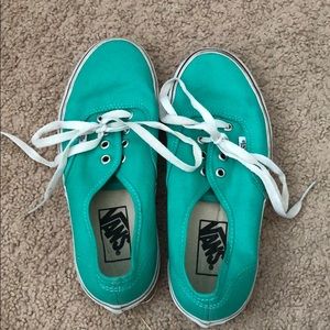 ⭐️ 5 for 35!! ⭐️ Vans teal shoes